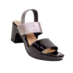 Wonders Platform Sandal Patent Leather Women's Size 7- F-5825-P-Made in Spain